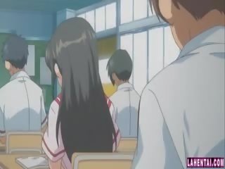 Hentai hottie gets fingered and fucked on publik kakus