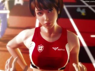 Best 3D Hentai SPORTS darling Fetish Sportuniform Paizuri Handjob Oral Crempie