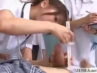 Milf japão medico instructs enfermeiras em adequado punhetas