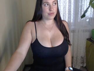 Russian lady videos her stupendous breasts and her body