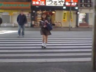 Asian girlfriend in Public