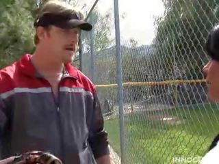 Enchanting brunette young female gets fucked by her softball coach