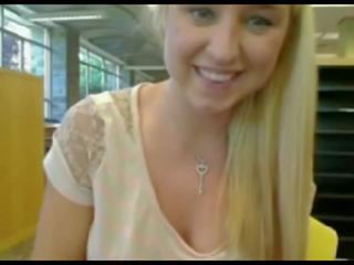 Amateur Exhibition beautiful Blond Teen Library Dildo Squirt - gleecute*