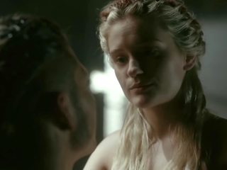 Alicia Agneson perfect big ass and tits (Vikings S5E3)