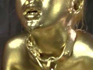 Gold Bodypaint Fucking Japanese xxx video