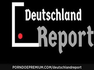 Deutschland báo cáo - mũm mĩm đức nghiệp dư được nhặt lên vì một bẩn xxx video reportage