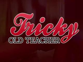 Tricky Old Teacher - Old teacher tricks Sweet Red into dirty clip for grades