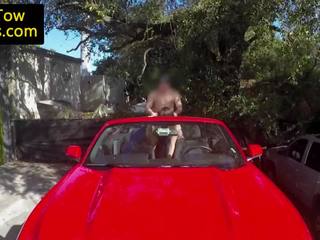 Amateur diva Doggystyled by Tow Truck Driver: Free dirty clip 40
