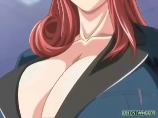 I madh shkatërruar hentai zonjë sensational tittyfucking dhe