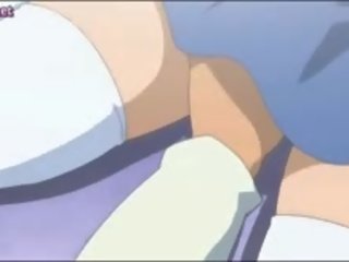 Cute Anime Vixen Showing Her Jugs