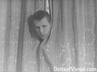 Vintage reged clip 1950s voyeur fuck