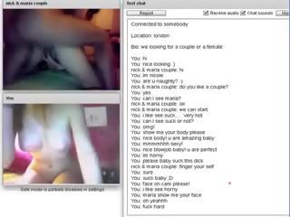 Chatroulette #77 excité couple sucer et longue baise