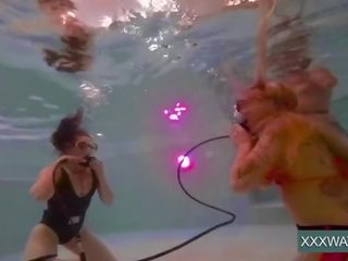 Great exceptional underwater girls stripping and masturbating x rated video clips