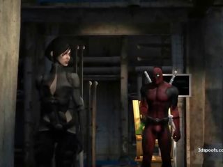 Deadpool dan domino mempunyai yang kasar ht