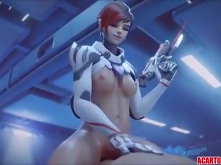 Overwatch 脏 视频 汇编 同 dva 和 widowmaker: x 额定 视频 64