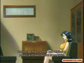 Hentai professora standing assfucked em o quarto de banho
