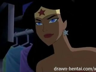 Justice League Hentai - Two chicks for Batman manhood