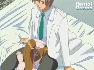 Fascinating Hentai Nurse Sucks Doctor's prick And Gets Fucked Deep