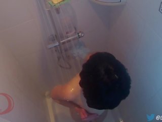 Step-mom kejiret masturbasi in padusan by spycam #homemade#amateur#orgasm