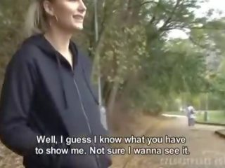 Czech amateur jogging diva gets some fuck for cash