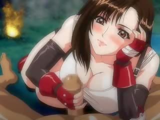 Tifa lockheart animasi mengisap penis