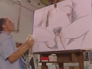 Allemand artiste baise son blond modèles. fisting