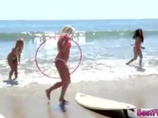 Bitchy Surfers Gets Fucked Hard By The Life Guard