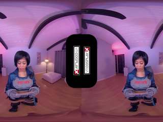 Vrcosplayx asiatisch stunner akira bekam ein neu sexuell roboter