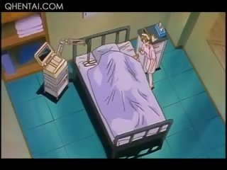 Desirable hentai νοσοκόμα παίρνει δεμένα επάνω και πατήσαμε με βρόμικο ασθενής