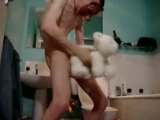 Skinny boy Fuck His Little Toy Bear vid