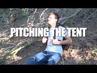 Pitching the tent