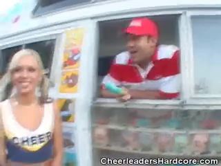 Cheerleader Sucks on Ice Cream boys pecker