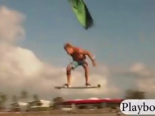 Glorious Playmates Tryout Kite Boarding Naked