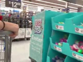 A Real Freak Recording a smashing chick at Walmart -