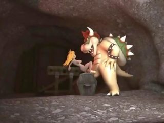 أميرة خوخ مارس الجنس بواسطة bowser (nintendo)