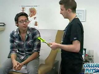 College juvenile Receives Down To His Underwear In The Doctor\'s Office.