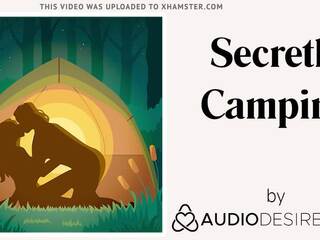 Secretly camping (erotic audio seksas klipas už moterys, viliojantis asmr)