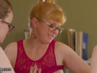 GIRLSWAY marvelous Threesome at the Library with Penny Pax & Karla Kush