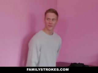 Familystrokes - cumming maison à nouveau étape sœur