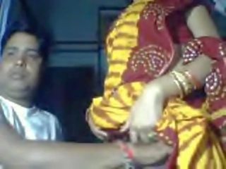 דלהי wali מַקסִים bhabi ב saree חָשׂוּף על ידי בעל ל כסף