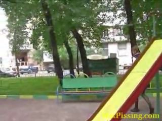 Demonstravimas danger apie as playground