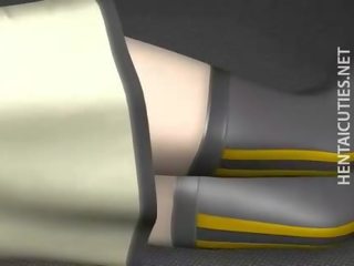 Liels krūtīm 3d anime medus licking dzimumloceklis