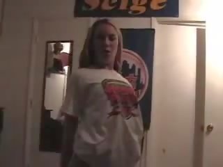 Blonde cam slut dancing