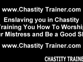 I lead all My Slaves Put on Chastity Devices: Free dirty clip ae