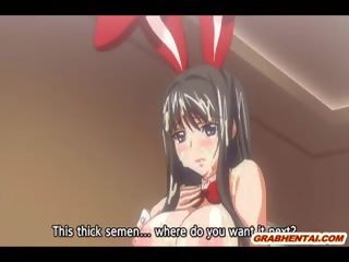 Bunny japans hentai met bigboobs voetjob en sperma allbody