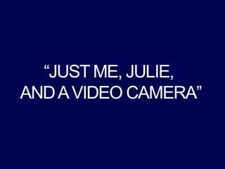 Jen mě, julie, a a film kamera lesbička pov