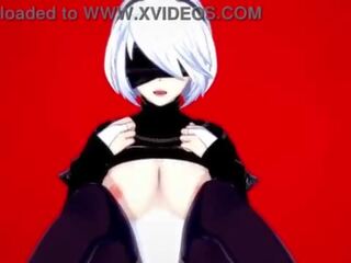 Yorha 2b loses 她的 virginity - nier automata